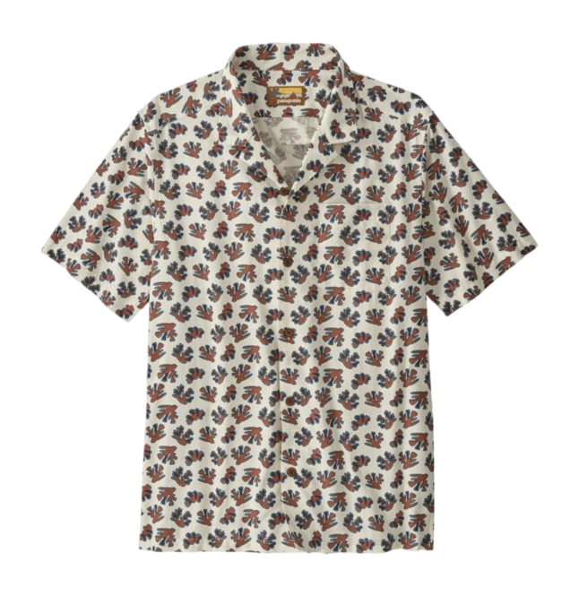 Shirt Patagonia Men Tidal Threads Camp Shirt Oh Coral: Wool White