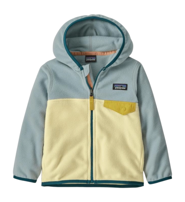 Zip Sweatshirt Patagonia Baby Micro D Snap-T Jacket Buttercup Yellow