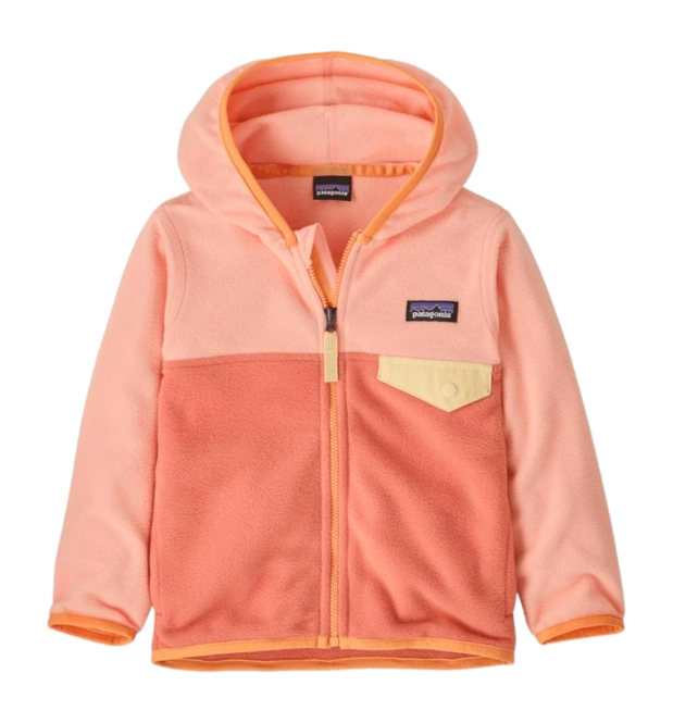 Zip Sweatshirt Patagonia Baby Micro D Snap-T Jacket Peak Pink