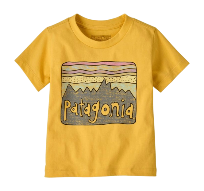T-Shirt Patagonia Baby Fitz Roy Skies Nectar Yellow 25