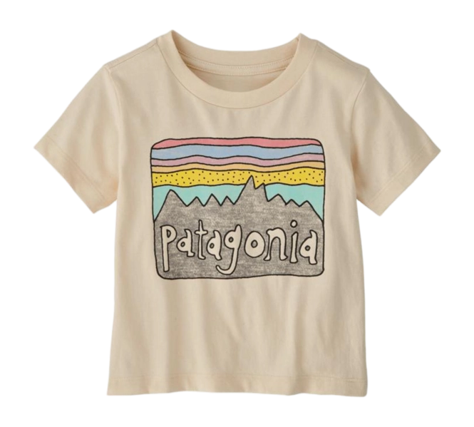 T-Shirt Patagonia Baby Fitz Roy Skies Undyed Natural