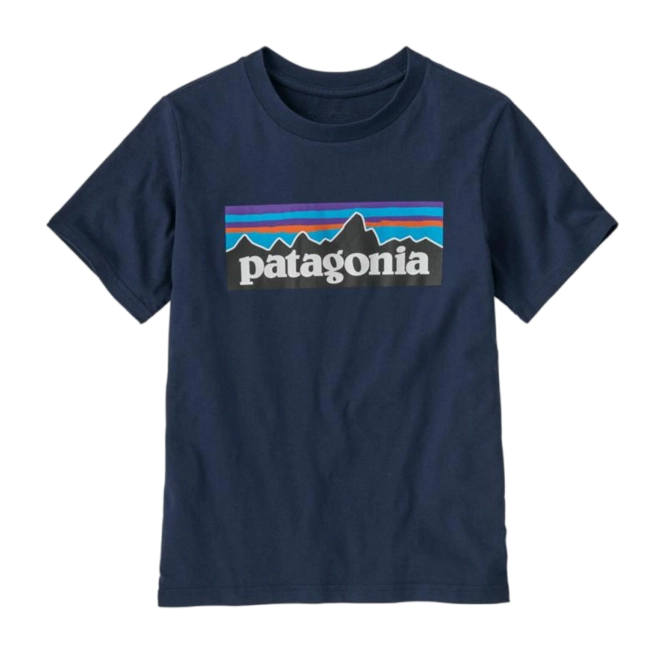 T-Shirt Patagonia Kids P-6 Logo New Navy 25