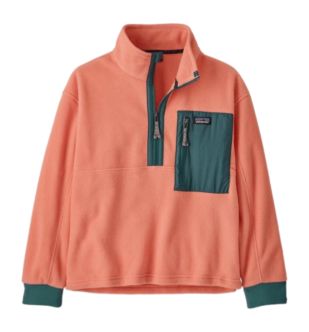 Jumper Half Zip Patagonia Kids Microdini 1/2 Zip P/O Peak Pink