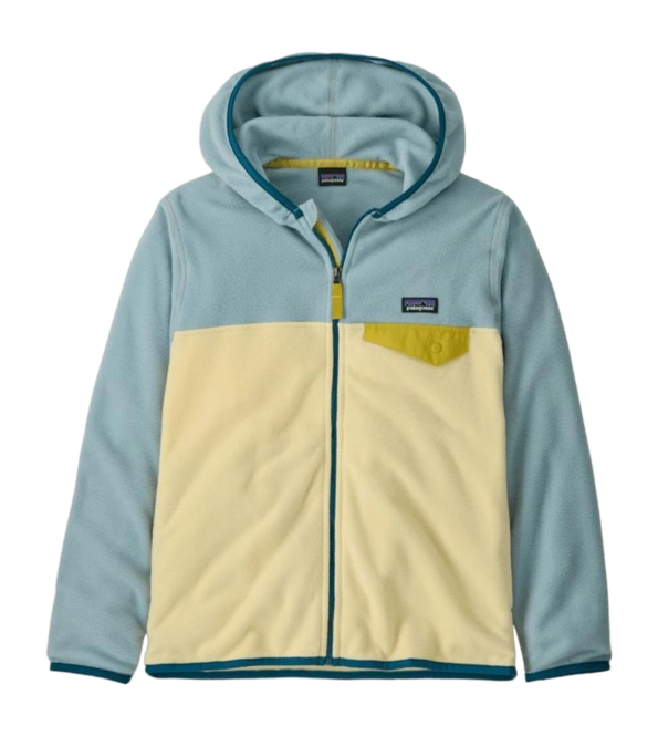 Zip Sweatshirt Patagonia Kids Micro D Snap-T Jacket Buttercup Yellow