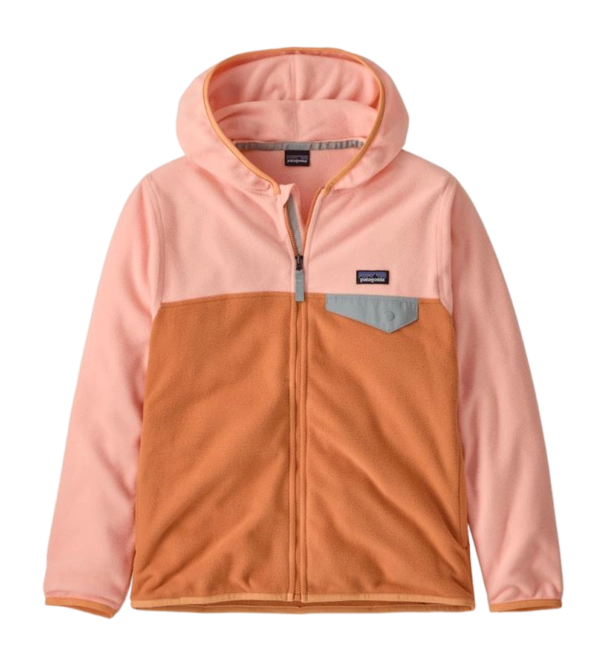 Zip Sweatshirt Patagonia Kids Micro D Snap-T Jacket Rock Melon