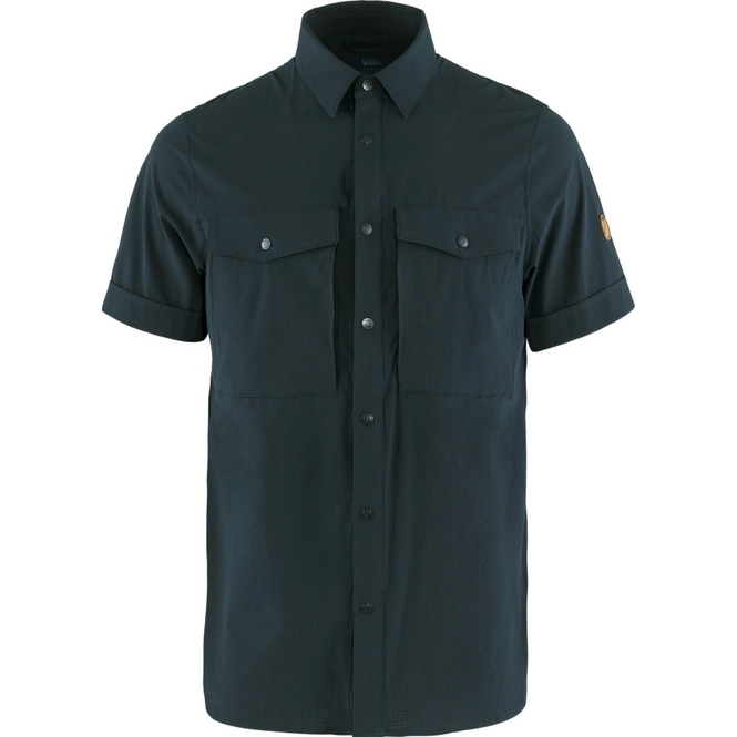 Shirt Fjällräven Men Abisko Trekking SS Dark Navy 25