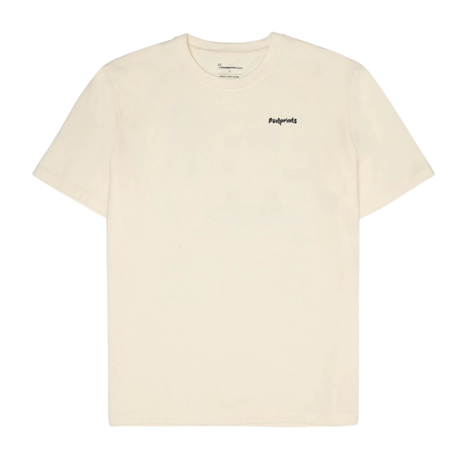 T-Shirt KnowledgeCotton Apparel Unisex Regular Heavy Printed Egret