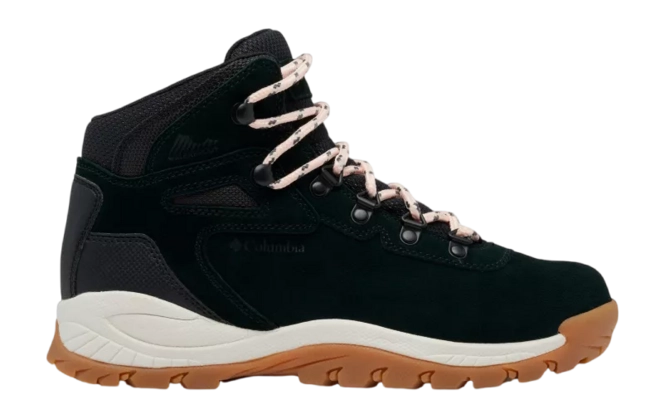 Walking Boots Columbia Women Newton Ridge Plus Waterproof Amped Black Blush Rose