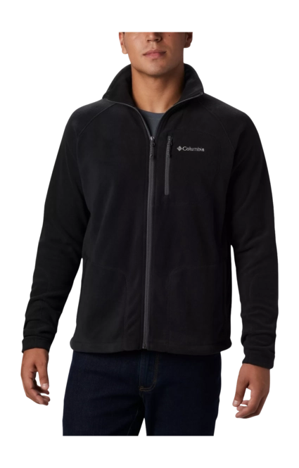 Zip Sweatshirt Columbia Men Fast Trek II Full Zip Fleece Black 25