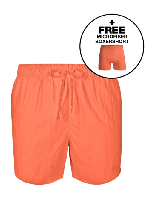 Swimming Trunks Muchachomalo Men Solid Orange