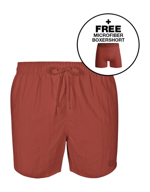 Swimming Trunks Muchachomalo Men Solid Red