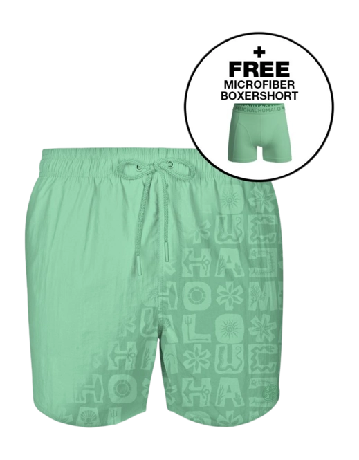 Swimming Trunks Muchachomalo Boys Print Green 25