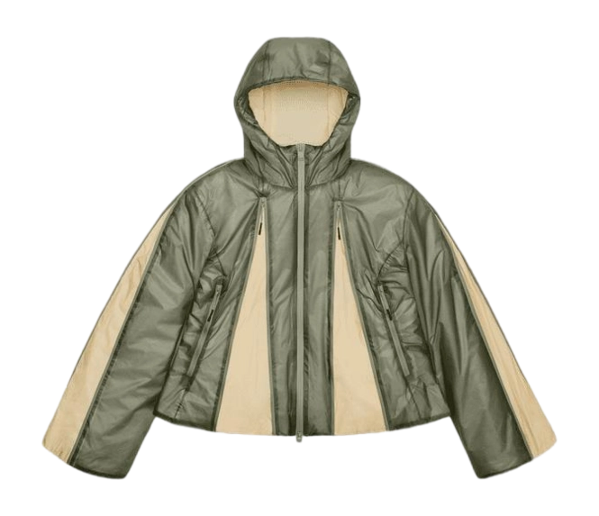 Jacket RAINS Unisex Kauto Vision Insulated Curve Jacket Drift