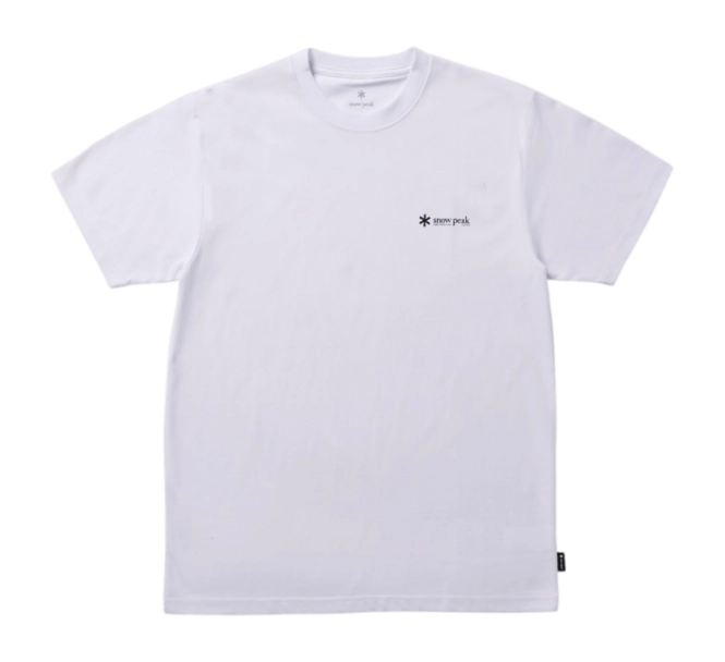 T-Shirt Snow Peak Men Snow Peak Logo White