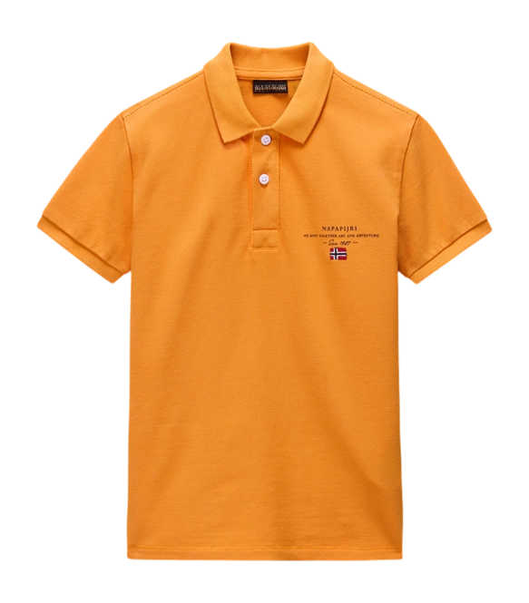 Polo Shirt Shirt Napapijri Kids Elbas Apricot