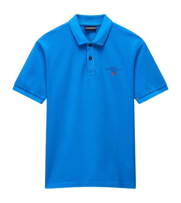 Polo Shirt Shirt Napapijri Men Elbas SS 4 French Blue