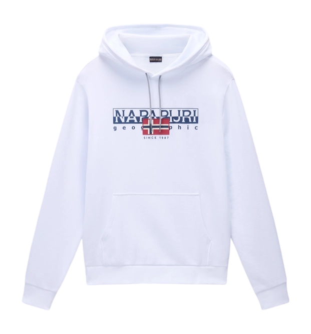 Hoodie Napapijri Men Aylmer Bright White 25