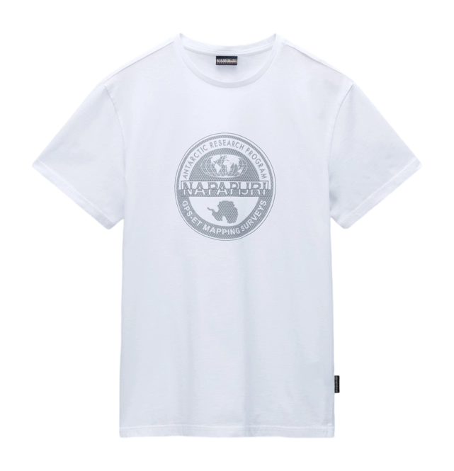 T-Shirt Napapijri Men Bollo SS 2 Bright White 25