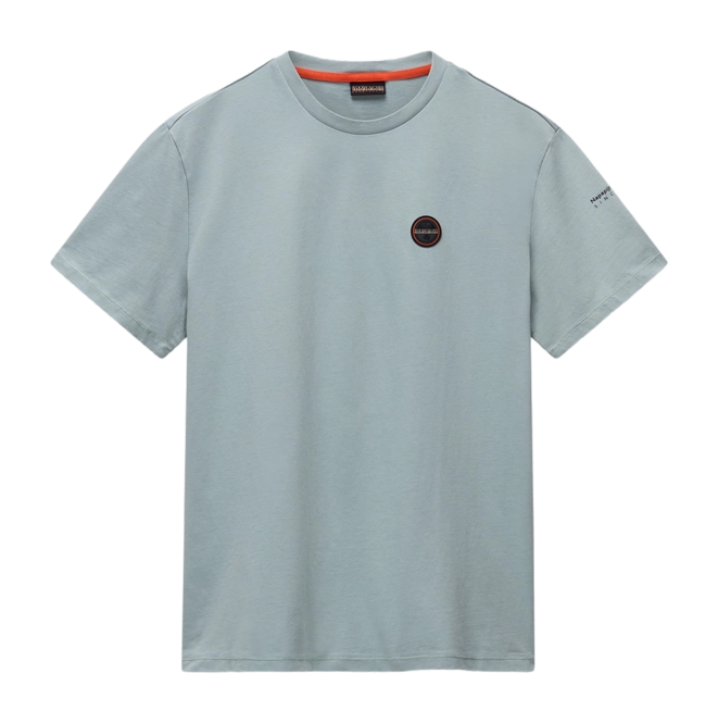 T-Shirt Napapijri Men Badge SS Green Mil '25