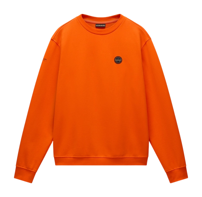 Jumper Napapijri Men Badge Crew Summer Orange Red