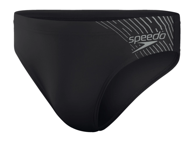 Swimming Trunks Speedo Men Eco Medley Logo 7Cm Brief Black Grey 25
