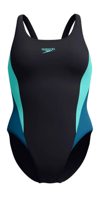 Swimsuits Speedo Women Eco Colourblock 2.0 Black Blue 25