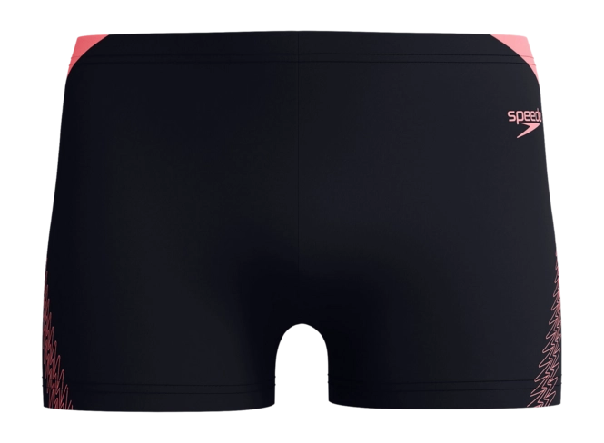 Swimming Trunks Speedo Men Eco+ Hyperboom Splice Aquashort Black Orange