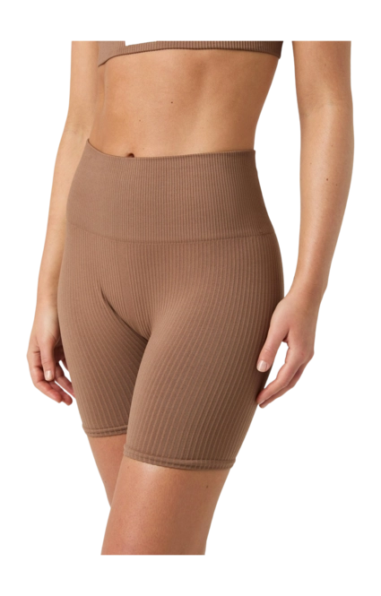 Leggings Björn Borg Women Studio Seamless Ribbed Shorts Acorn