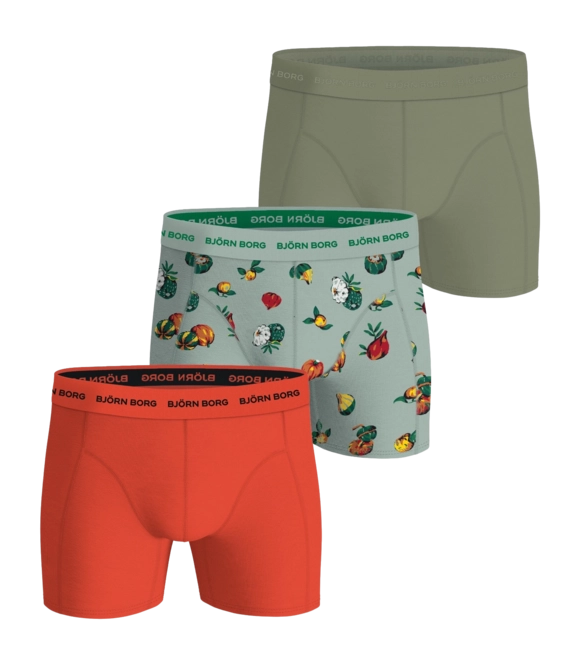 Boxer Shorts Björn Borg Men Cotton Stretch Boxer Multi-coloured Pack 4 (3-pack) 25