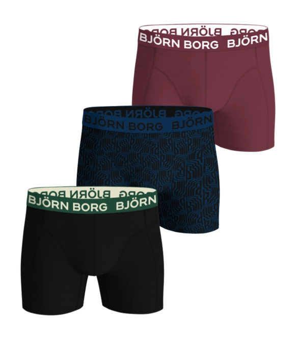 Boxer Shorts Björn Borg Men Cotton Stretch Boxer Multi-coloured Multipack 10 (3-pack) 25