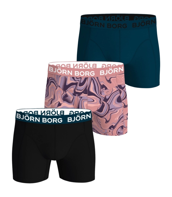 Boxer Shorts Björn Borg Men Cotton Stretch Boxer Multi-coloured Multipack 11 (3-pack) 25
