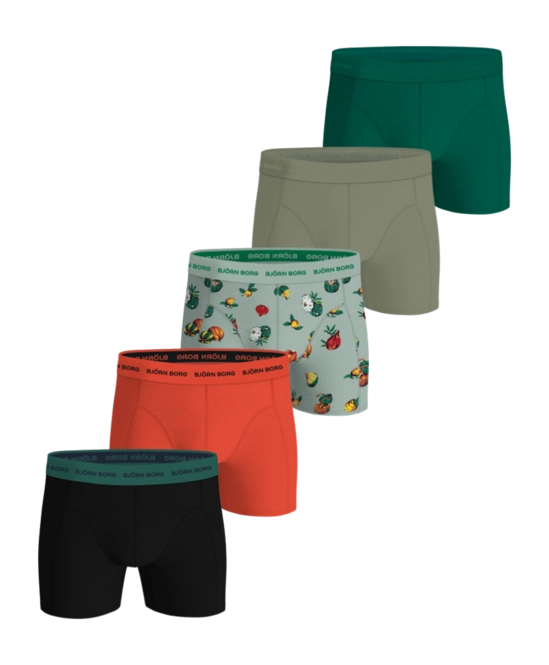 Boxer Shorts Björn Borg Men Cotton Stretch Boxer Multi-coloured Pack 3 (5-pack) 25
