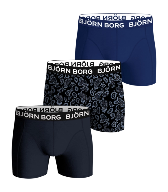 Boxer Shorts Björn Borg Men Bamboo Cotton Blend Boxer Multi-coloured Multipack 3 (3-pack)