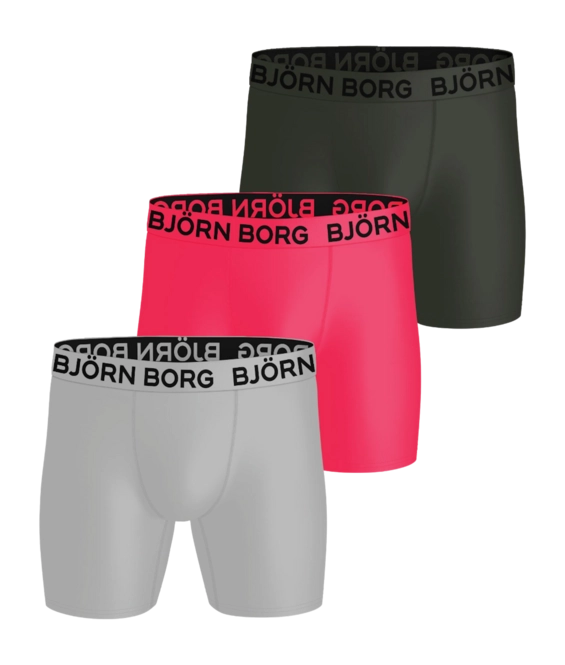 Boxer Shorts Björn Borg Men Sports Microfiber Boxer Multi-coloured Multipack 3 (3-pack)