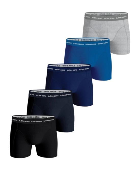 Boxer Shorts Björn Borg Men Cotton Stretch Boxer 2 Multi-coloured Pack 2 (5-pack)