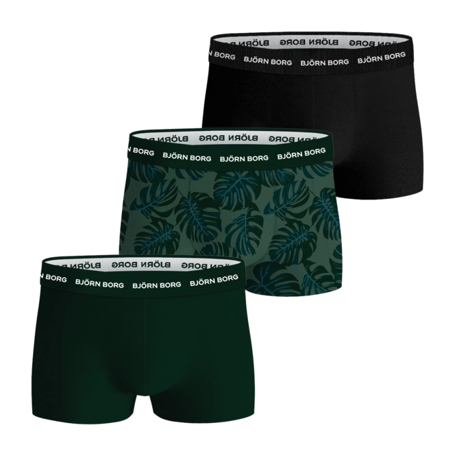 Boxer Shorts Björn Borg Men Cotton Stretch Trunk Multi-coloured Pack 3 (3-pack) 25