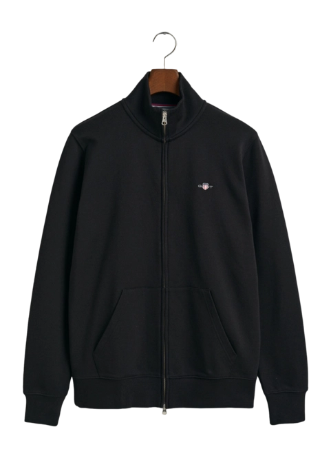 Zip Sweatshirt GANT Men Reg Shield Full Zip Sweat Black '25