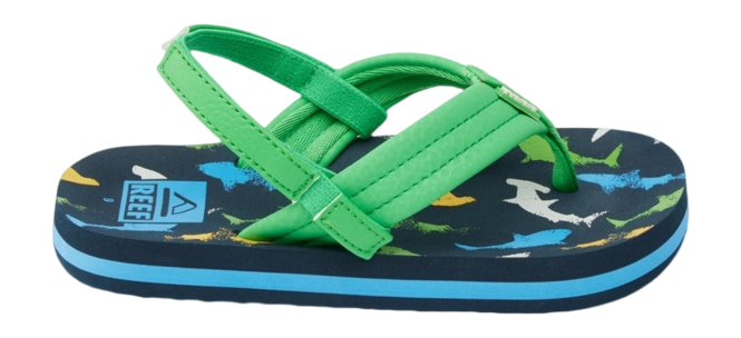 Sandals Reef Kids Little Ahi Multi-coloured Shark 25