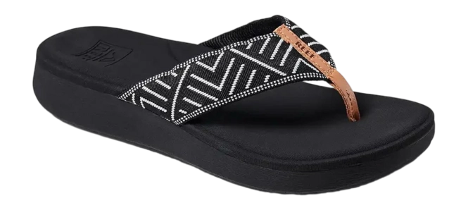 Flip Flops Reef Women Cushion Cloud TX Black Geo