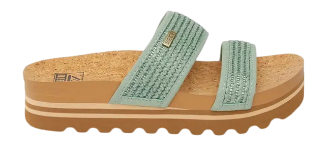 Sandals Reef Women Cushion Vista Hi Frosty Raffia