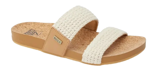 Sandals Reef Women Cushion Vista Natural Crochet Textile