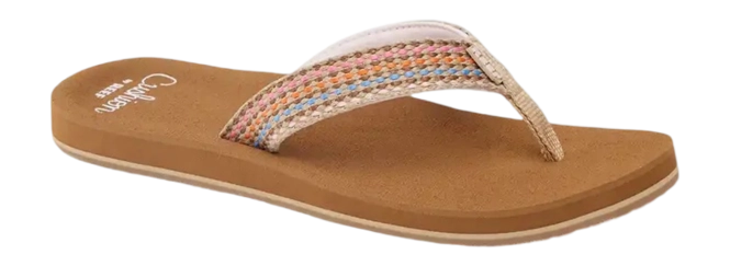 Flip Flops Reef Women Baja Elana Brown Pink