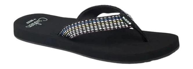 Flip Flops Reef Women Baja Elana Black Frosty