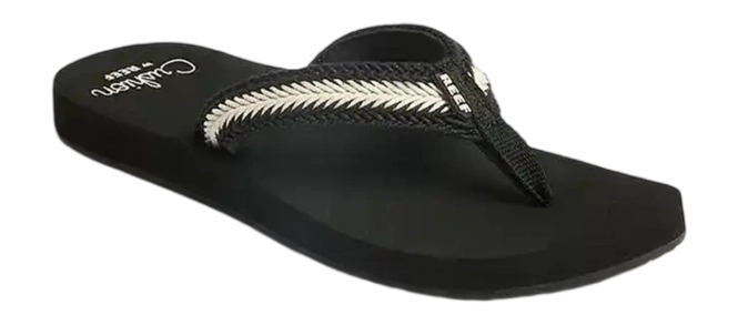 Flip Flops Reef Women Baja Maria Black Vintage