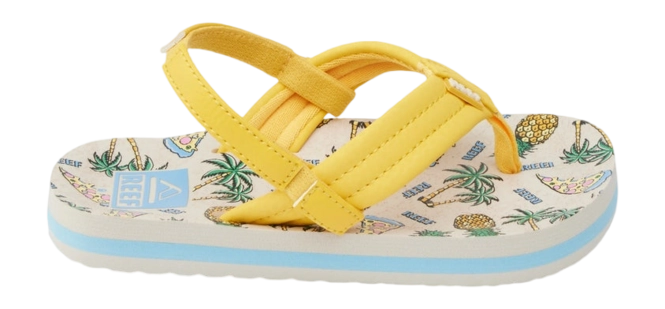 Flip Flops Reef Kids Little Ahi Hawaiian Pizza