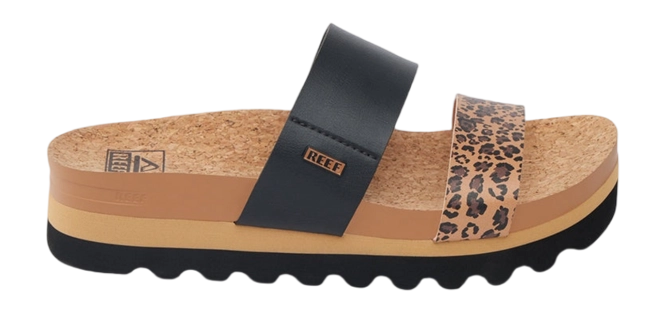 Sandals Reef Women Cushion Vista Hi Leopard Duo