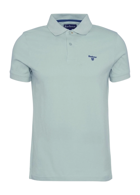 Polo Shirt Barbour Men Lightweight Sports Pale Apple