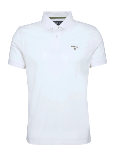 Polo Shirt Barbour Men Lightweight Sports Whisper White