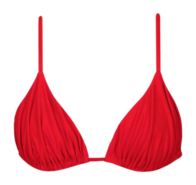 Bikini Top Barts Women Kelli Gathered Triangle Red