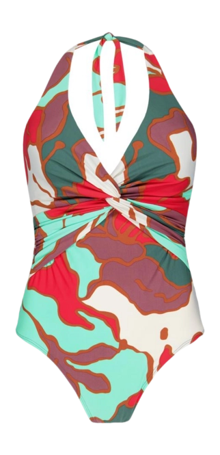 Swimsuit Barts Women Bunbe Halter Shaping One Piece Red